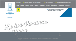 Desktop Screenshot of hotelacquamarina.com